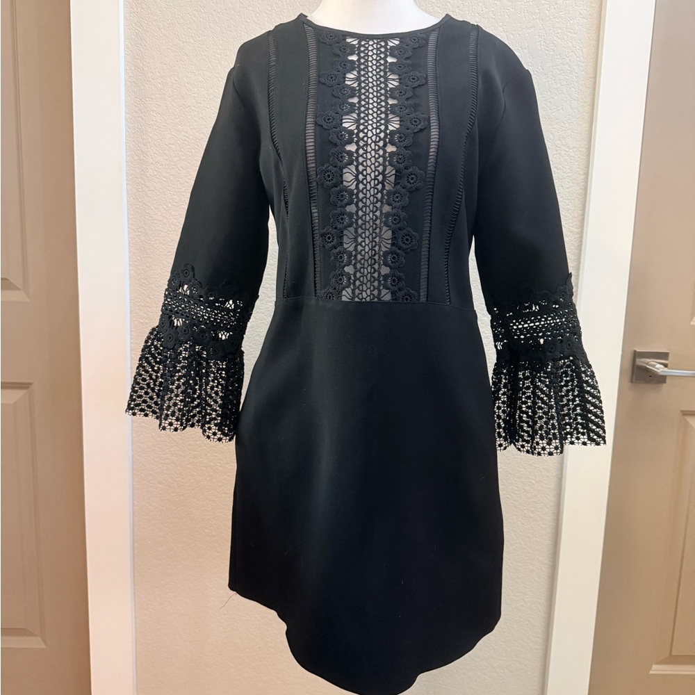 Self Portrait Elegant Black Lace Dress